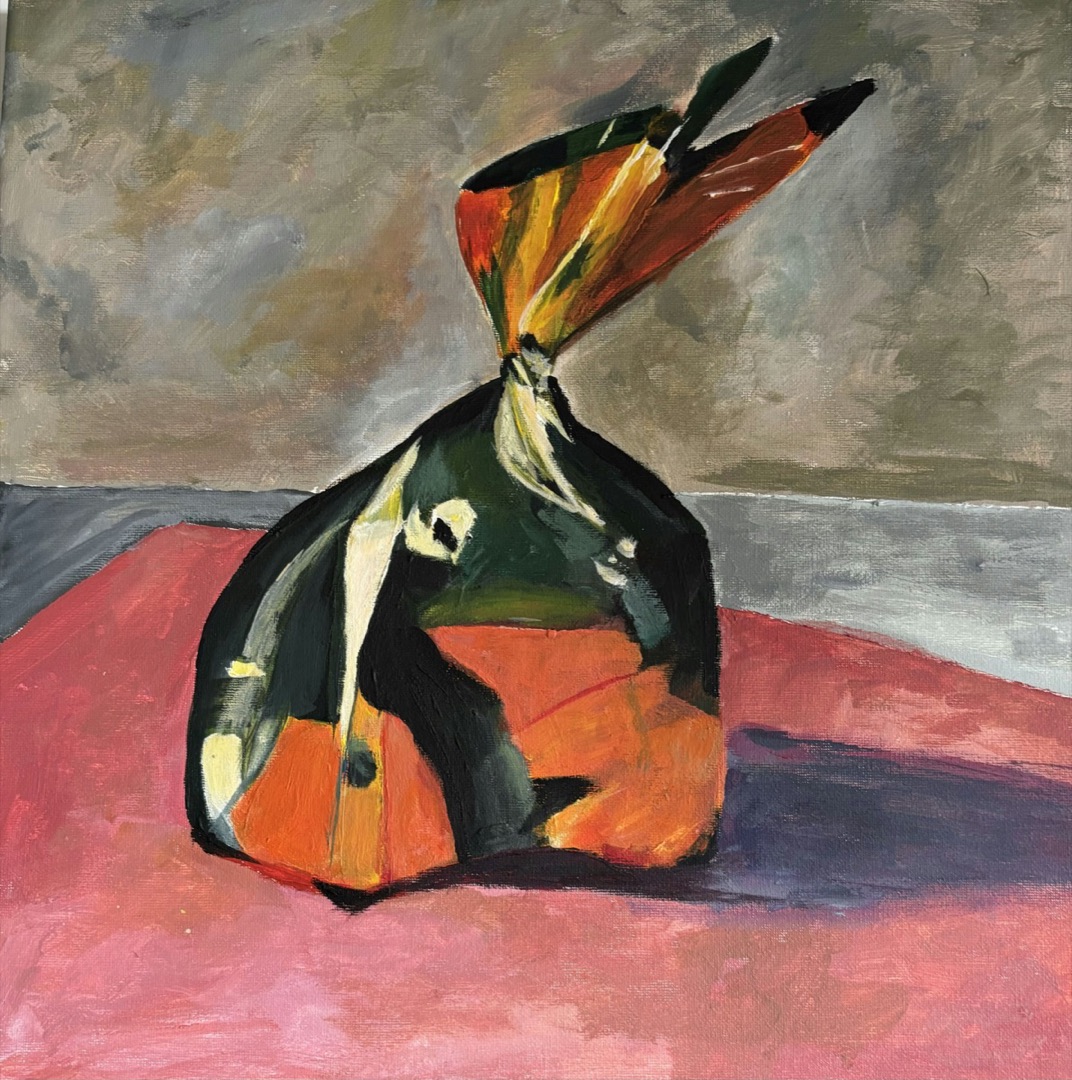 Nature morte contemporaine réalisée à la peinture acrylique sur toile à l'Atelier Kasa